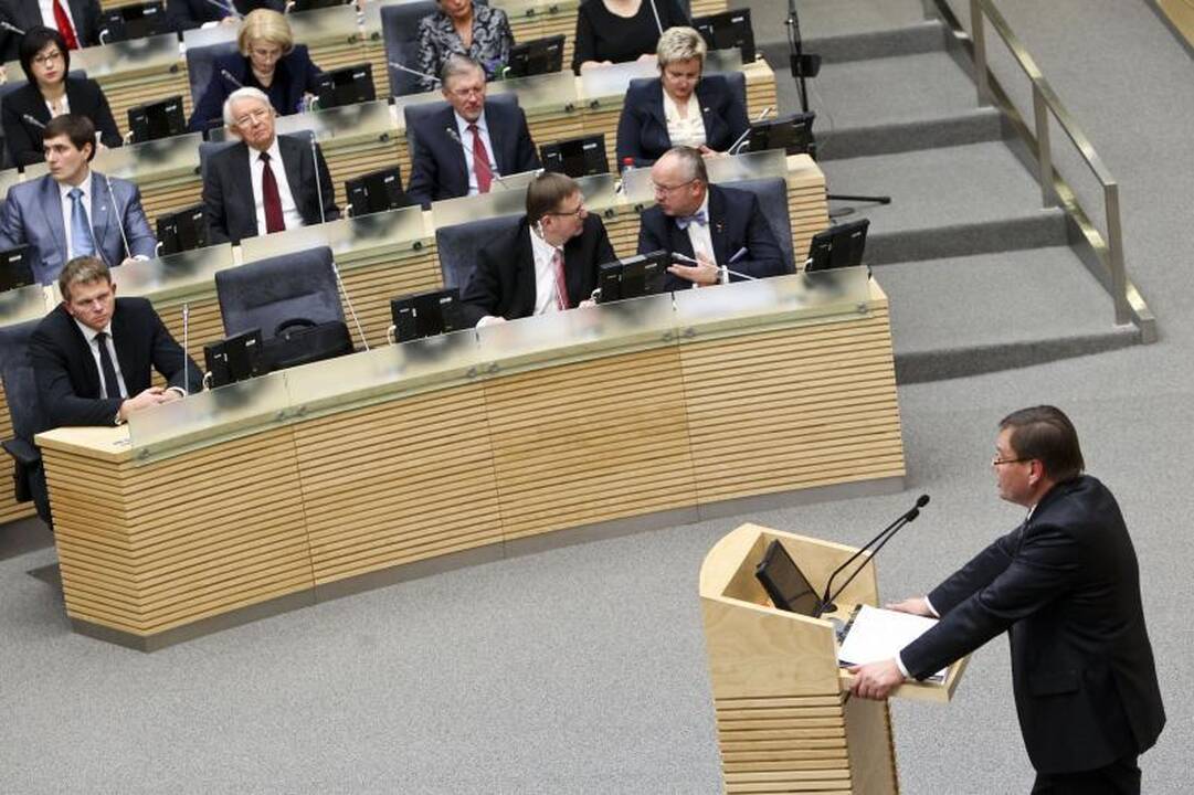 Seimo pirmininku išrinktas V. Gedvilas, paaiškėjo jo pavaduotojai