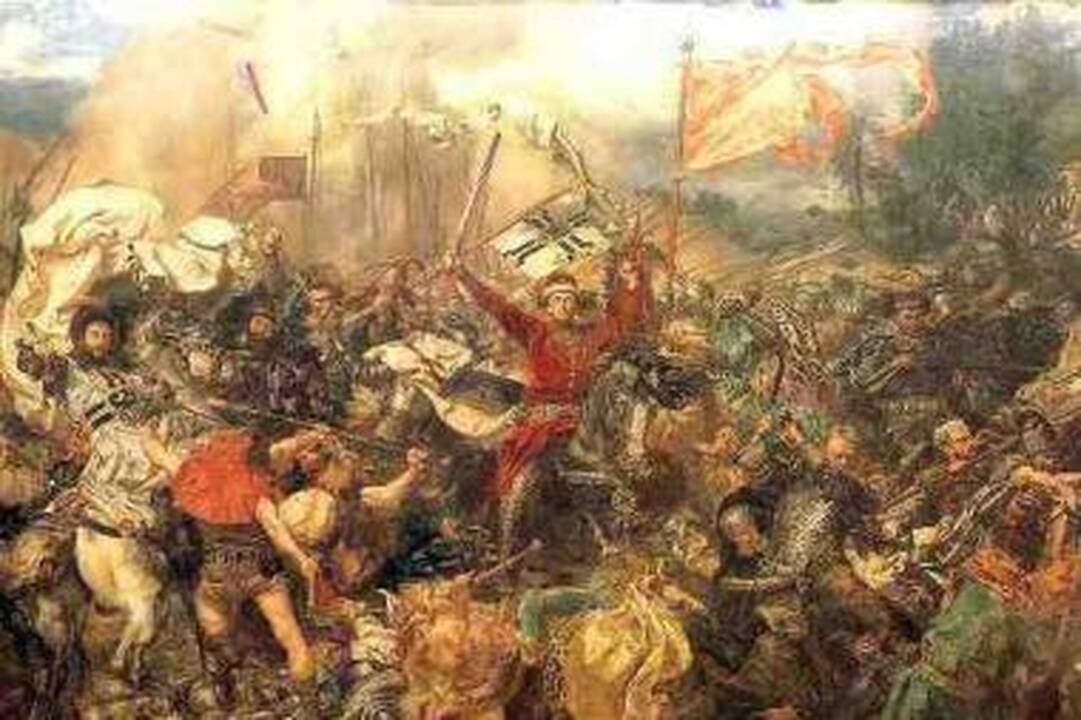 J.Mateikos paveikslas „Žalgirio mūšis“ įgijo išsiuvinėtą antrininką