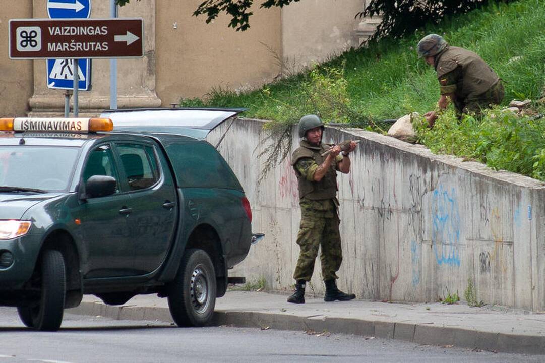 Iš Vilniaus senamiesčio išvežtas pavojingas sprogmuo