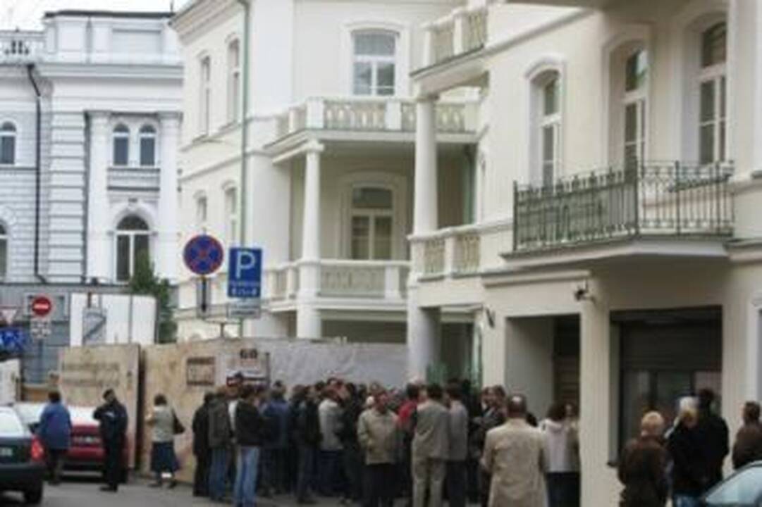 Visuomenininkai piketuos prie Lietuvos banko