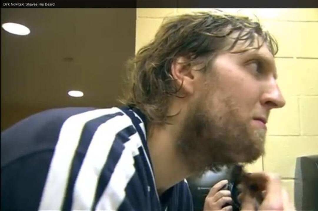 Palengvėjimas: D. Nowitzki pagaliau leido sau nusiskusti (komentaras)