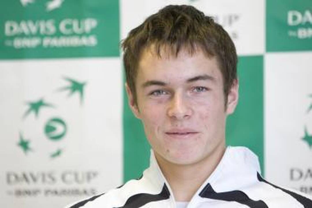 Daviso taurė: Dovydas Šakinis neprilygo Jaakui Poldmai 1:6, 4:6, 6:1, 1:6