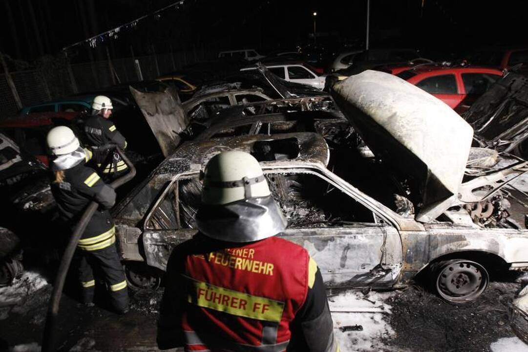 Berlyne ketvirtą naktį liepsnojo automobiliai