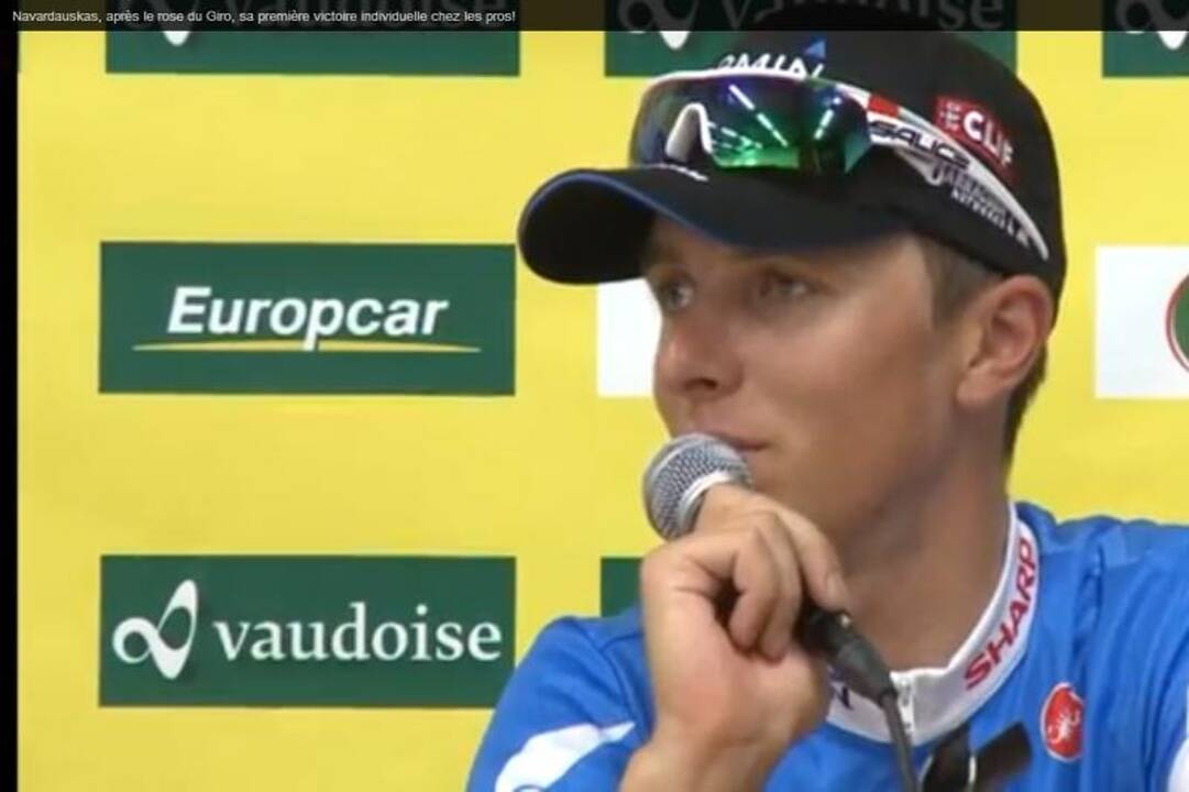 „Tour de Romandie“ etapo nugalėtojas R. Navardauskas: esu laimingas