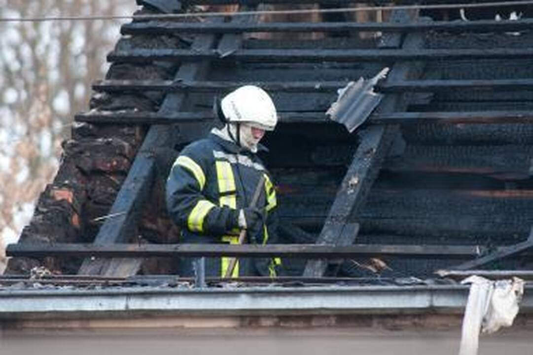 Uostamiestyje degė sodo namelis