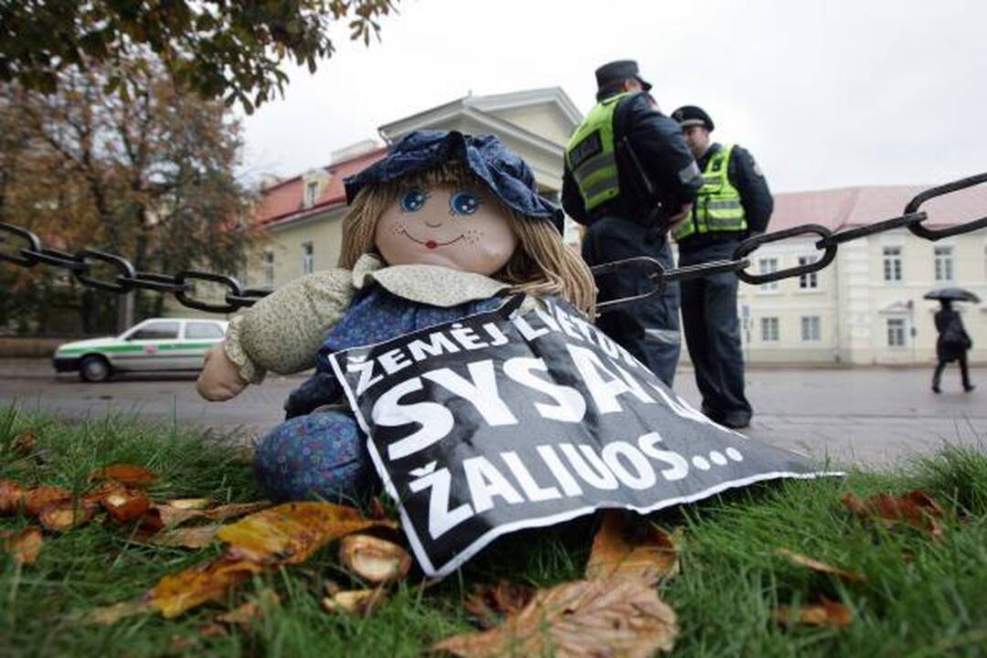 L.Kedienė Prezidentei nunešė protestuotojų reikalavimus (papildyta)