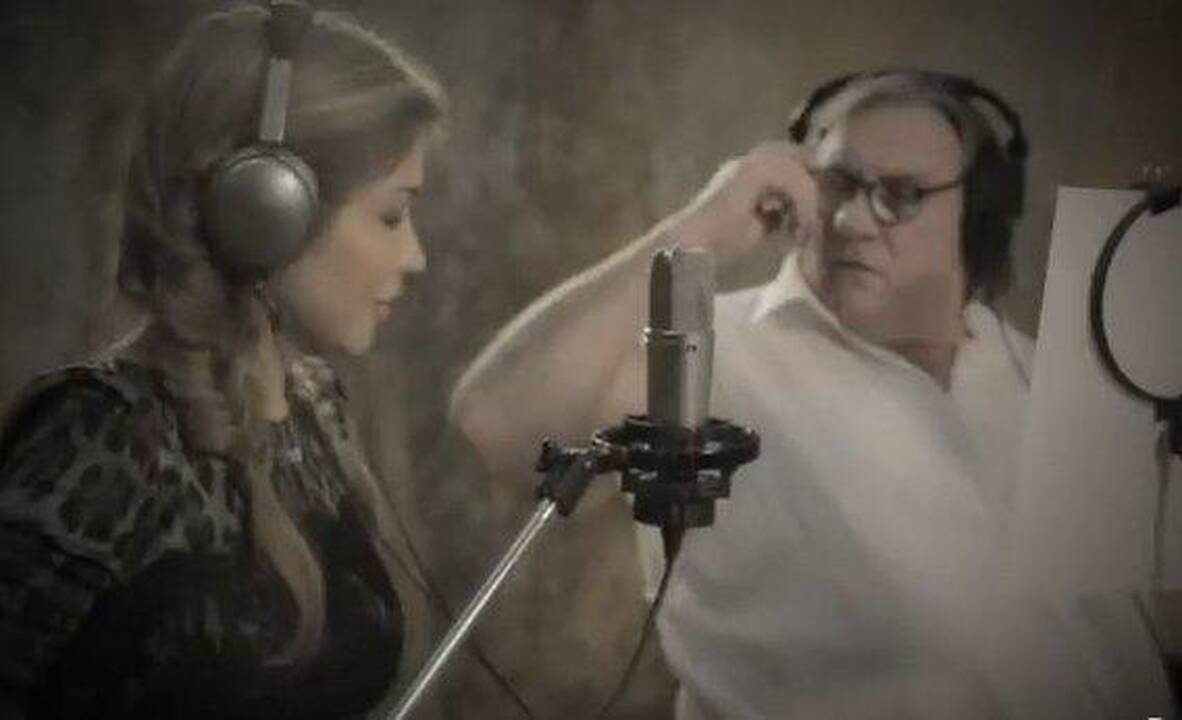 G. Depardieu įrašė dainą su Uzbekistano prezidento dukra