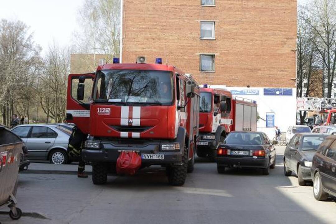 Prisvilusios dešrelės ant kojų sukėlė ugniagesius