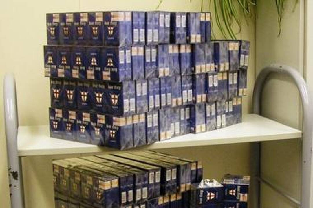 Rūkalų kontrabandą vėl sustabdė pasieniečiai