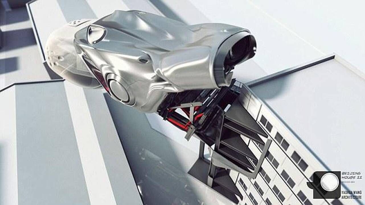 Nei automobilis, nei erdvėlaivis: futuristinė buto koncepcija Pekine