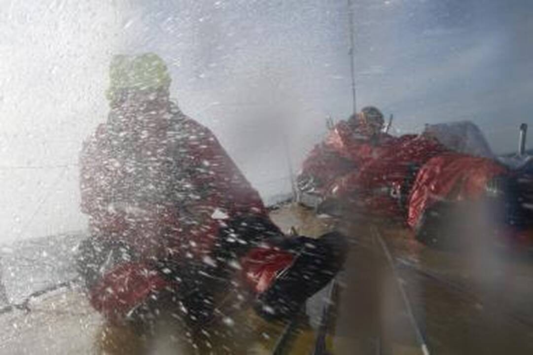“Ambersail” įgulai – šėlstančio Atlanto krikštas