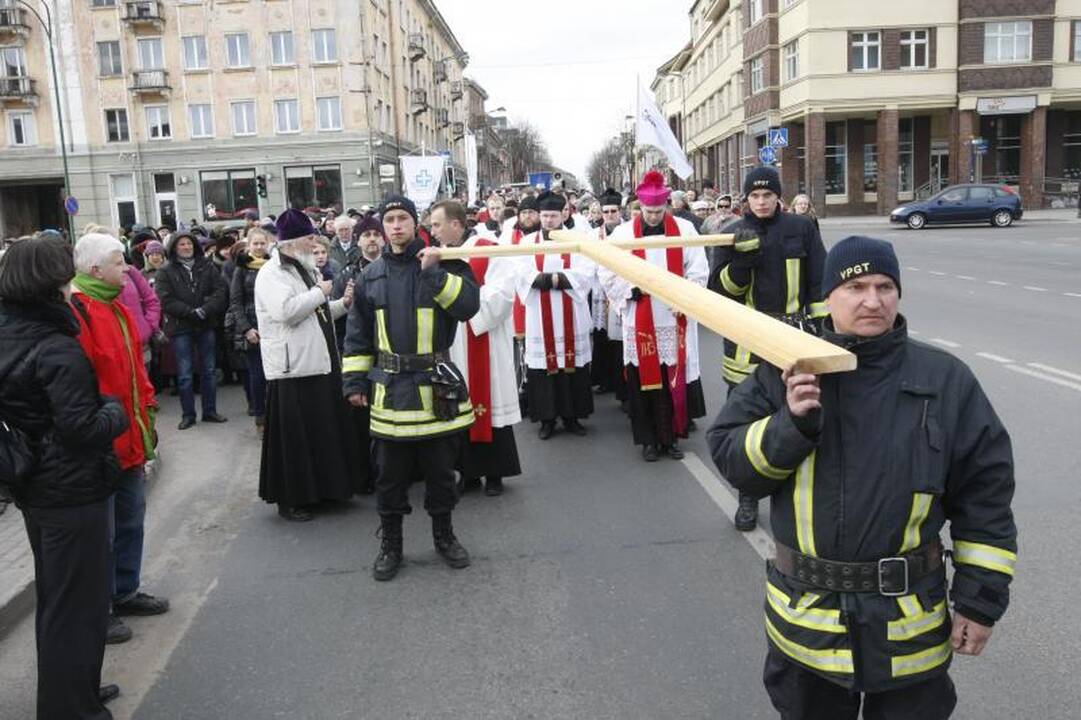 Klaipėdiečiai išsiruošė į Kryžiaus kelią