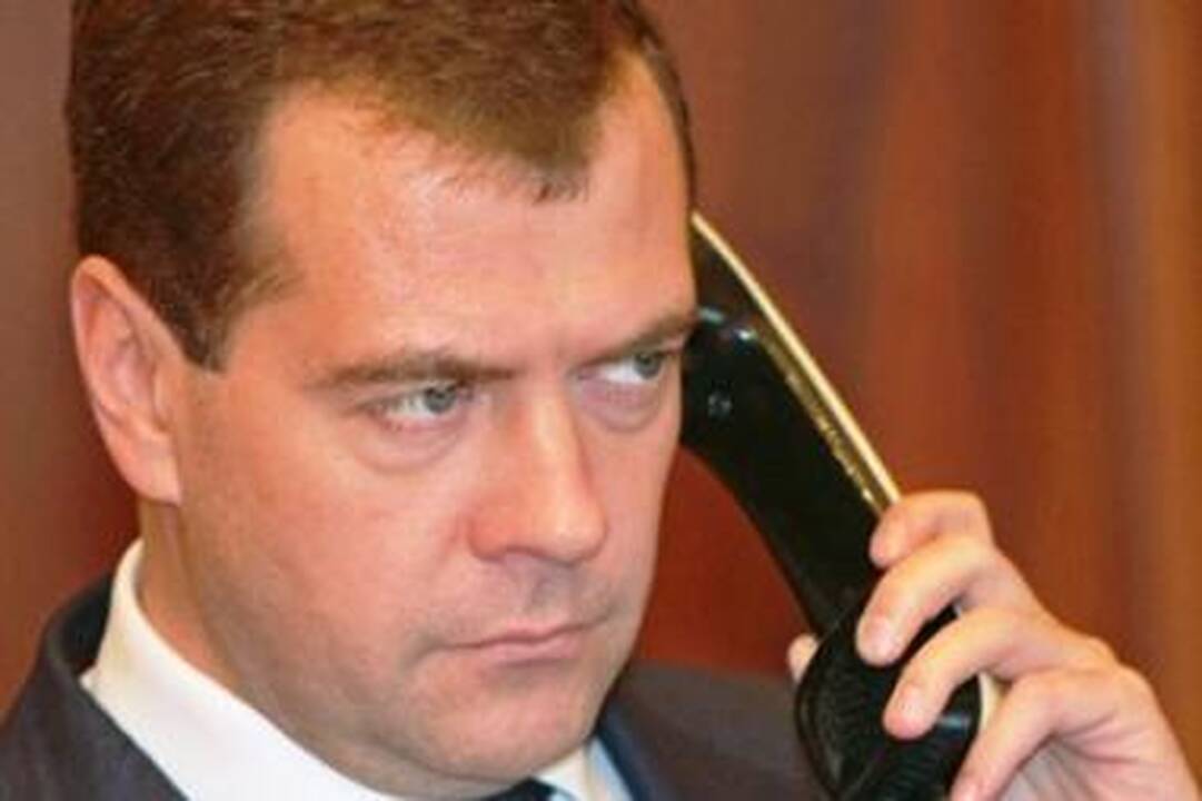 Medvedevas: kol Gruzijai vadovaus Saakašvilis, santykiai su Rusija negerės