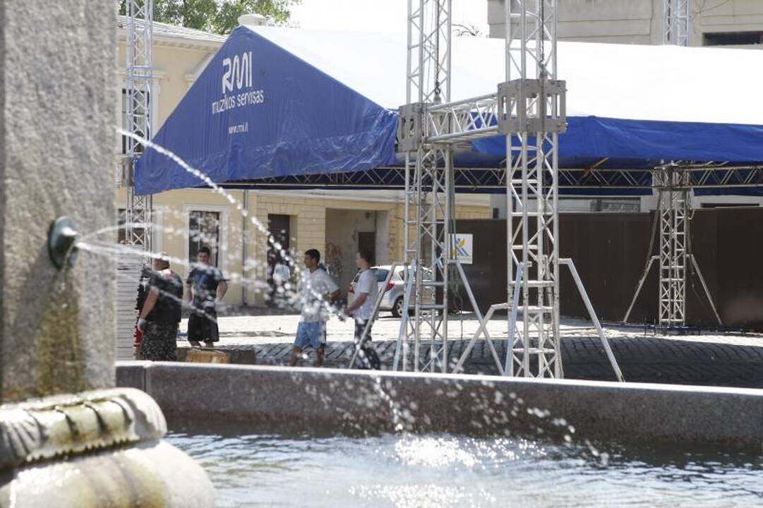 Klaipėdos džiazo festivalis: jau statoma scena