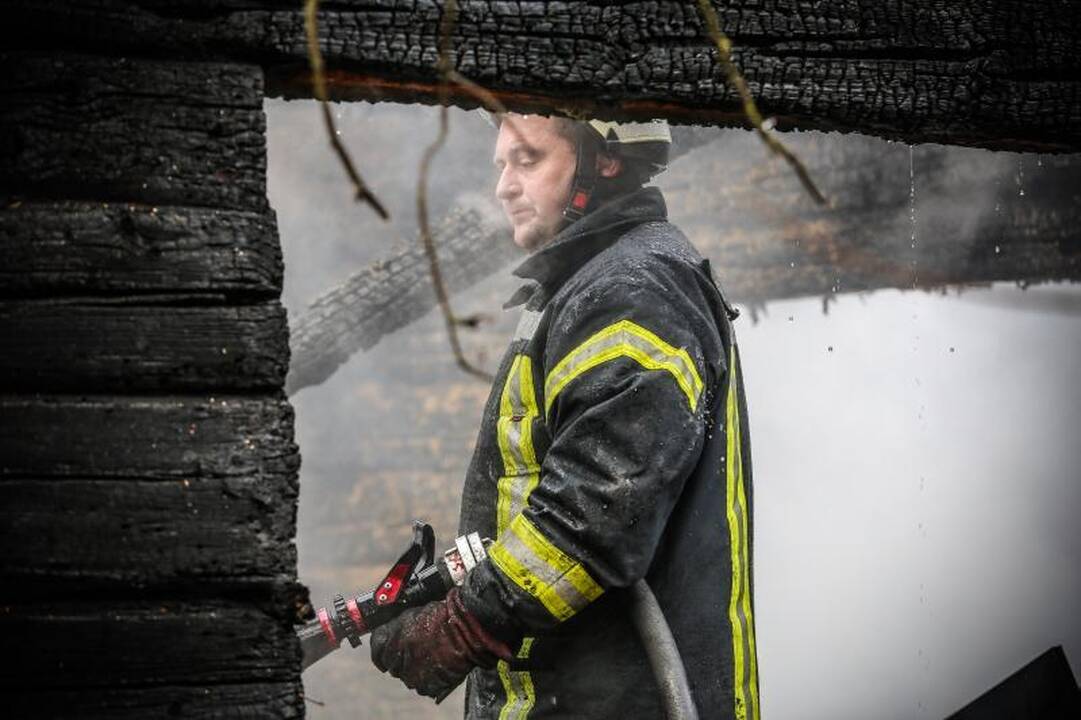 Liepsnos: Šalčininkų rajone per gaisrą žuvo 2 žmonės