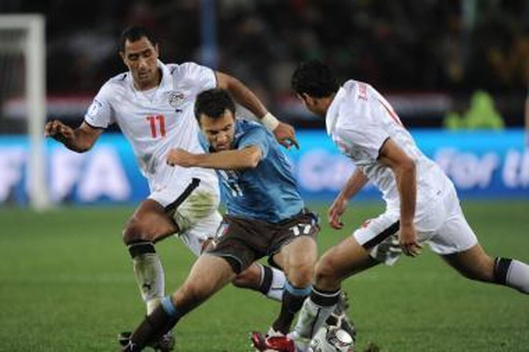 Pasaulio futbolo čempionai pralaimėjo egiptiečiams  
