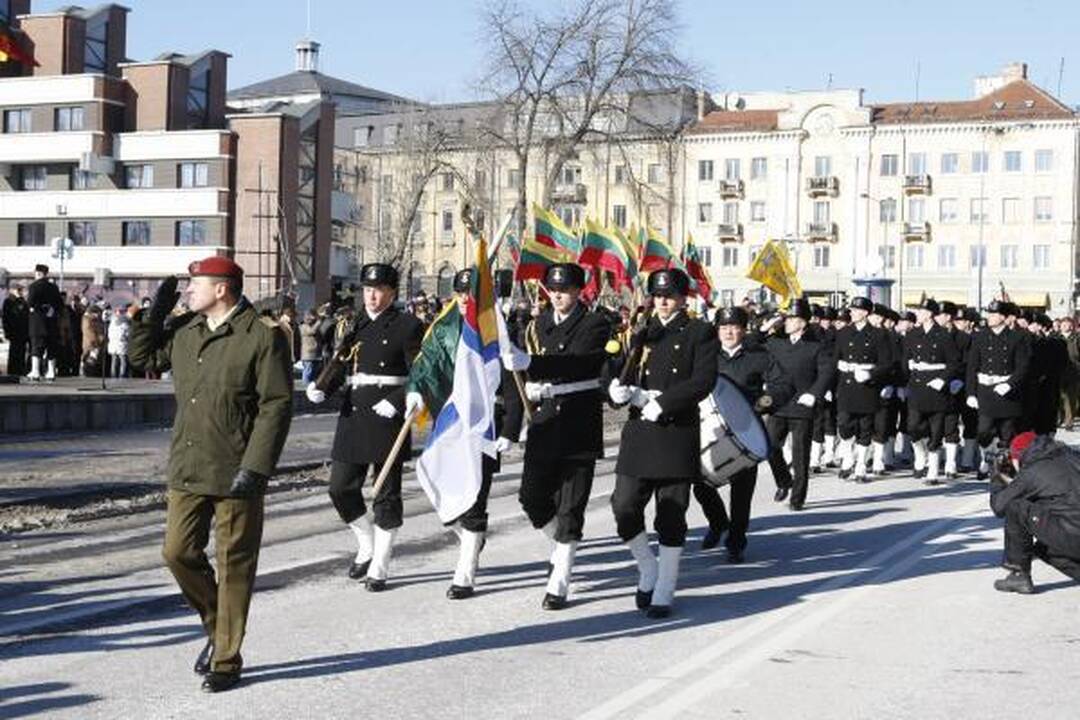 Klaipėdiečiai minėjo Valstybės atkūrimo dieną