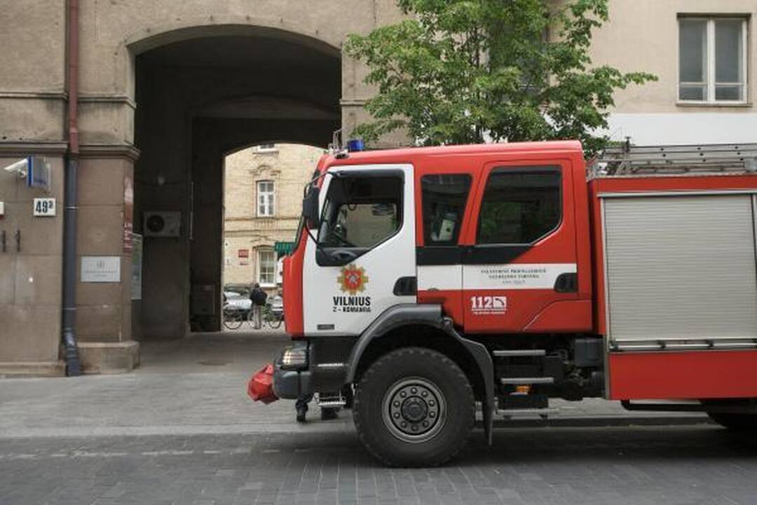 Gedimino prospekte - netikras gaisras