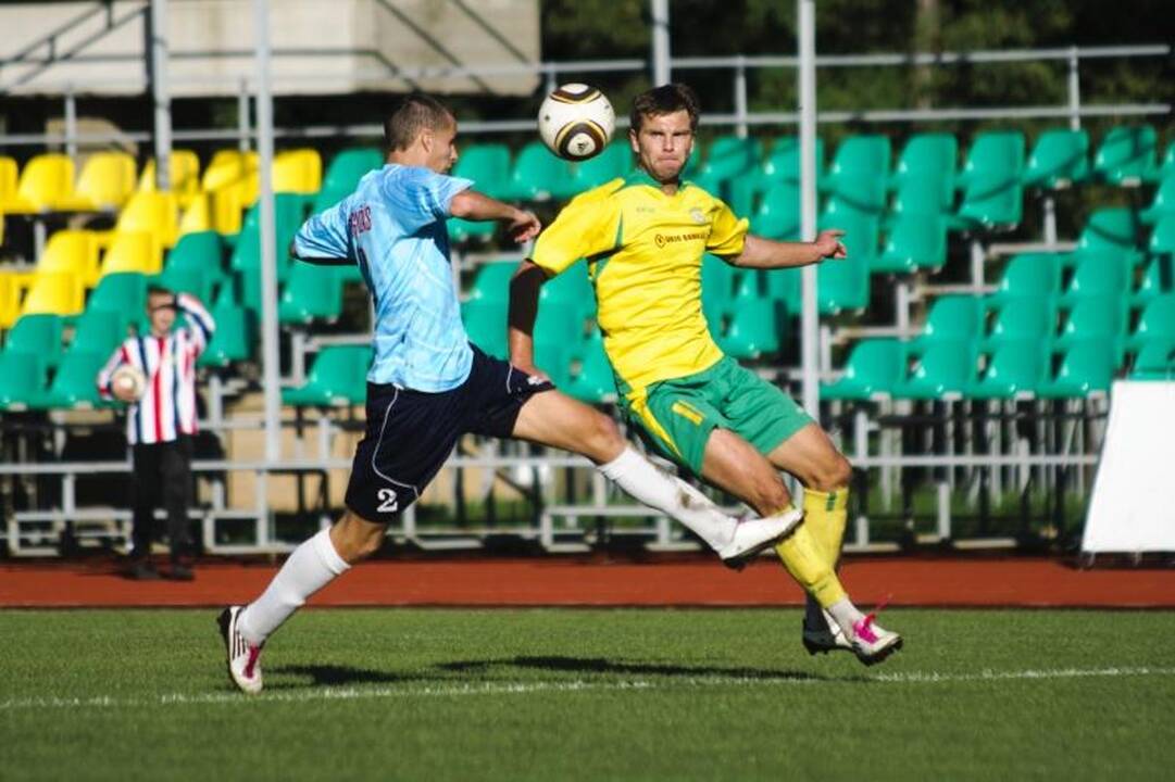 Dvejuose Lietuvos futbolo A lygos mačuose šeštadienį - 10 įvarčių