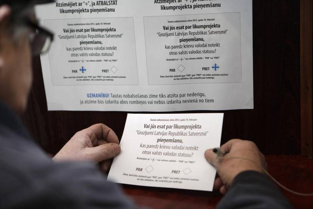 Latviai: referendumas kainuos daug, bet daug ir parodys