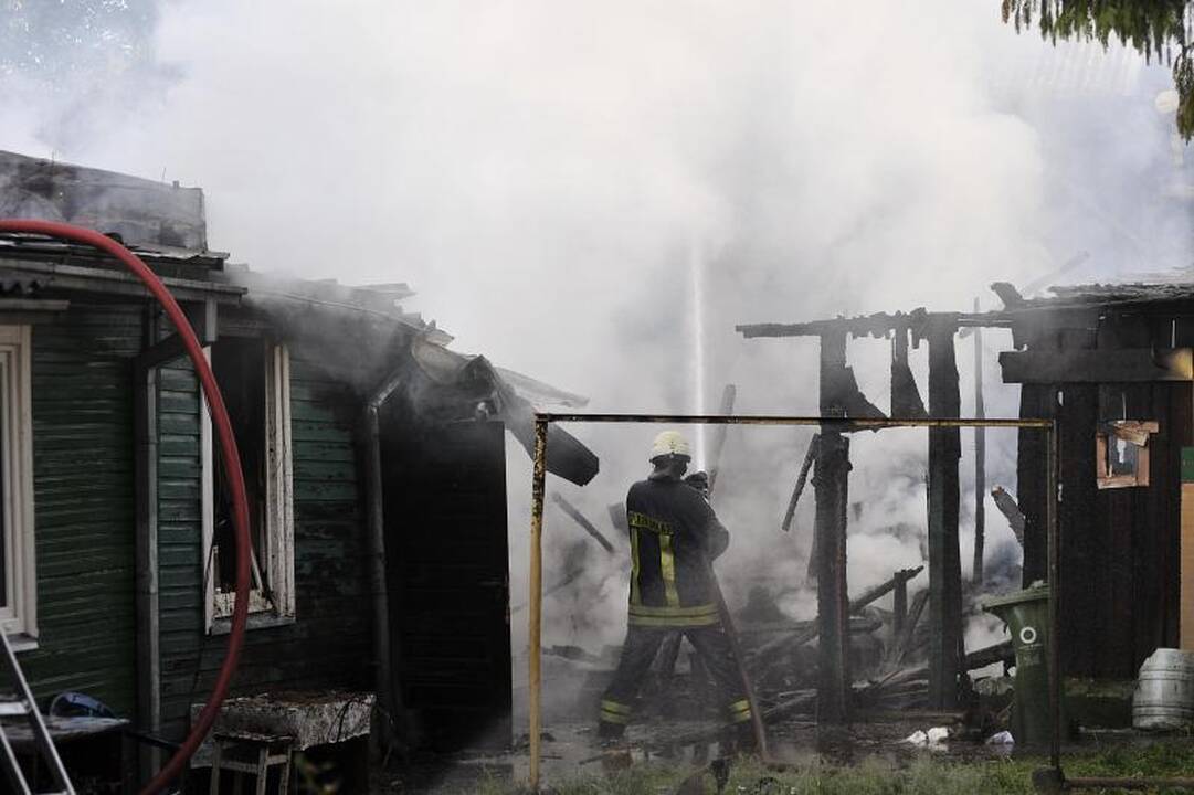 Gaisras Žaliakalnyje kilo dėl vaikų neatsargumo?