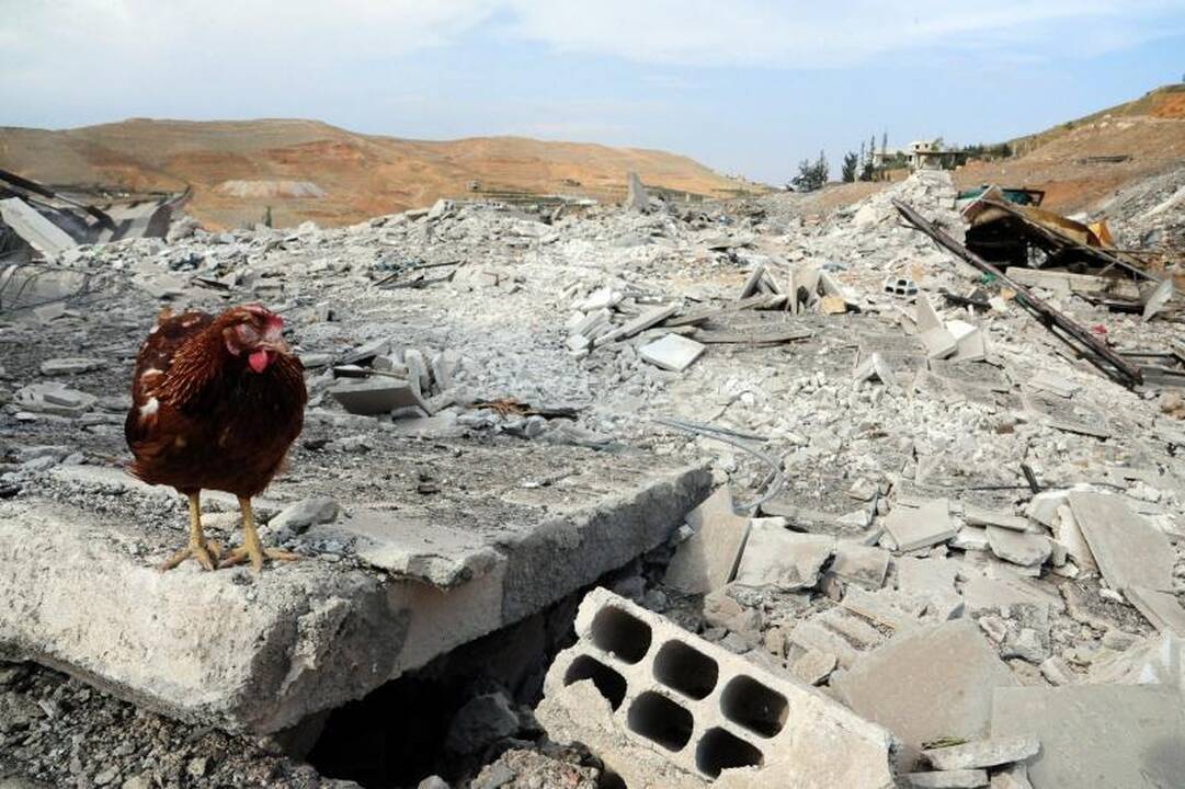 Per Izraelio aviacijos reidus Sirijoje žuvo mažiausiai sirų 42 kariai