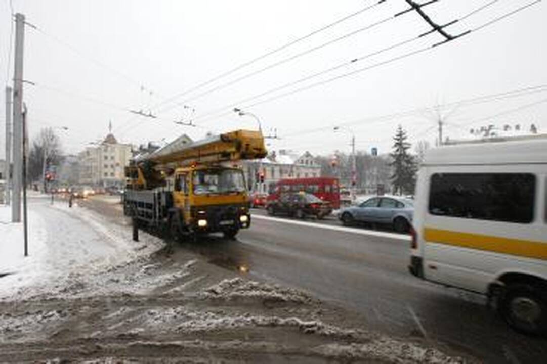 Kauno centre sunkvežimių eismo neuždraus