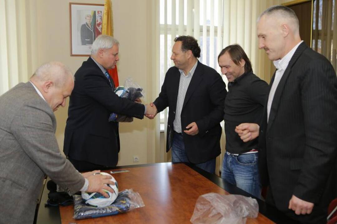 Klaipėdos vadovai priėmė „Atlanto“ klubo atstovus