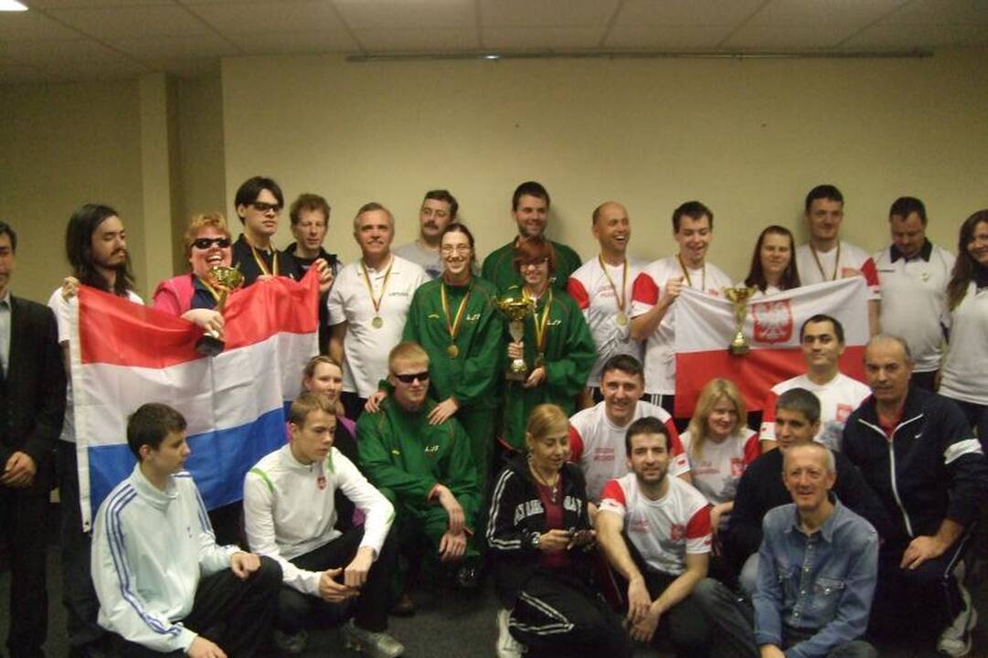  Lietuvos aklųjų stalo teniso rinktinė - tarptautinio turnyro čempionė