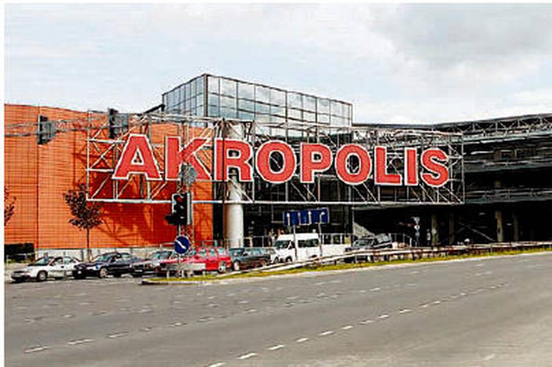 Prekybos centre "Akropolis" užfiksuotas incidentas