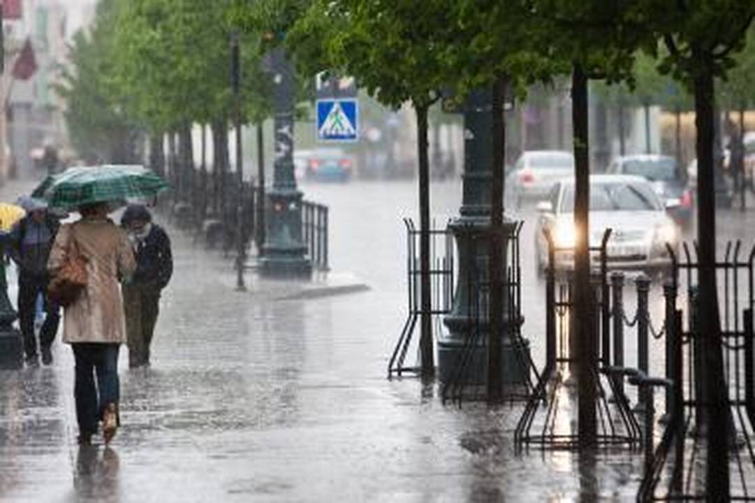 Sostinėje tvarkomi audros padariniai