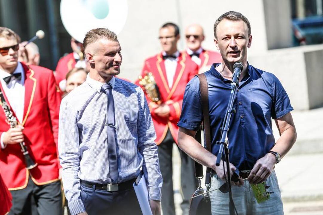 Kauno šventę pradėjo pučiamųjų festivalis