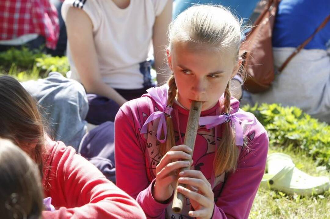„Vėlungio“ stovykla  baigėsi dainomis   