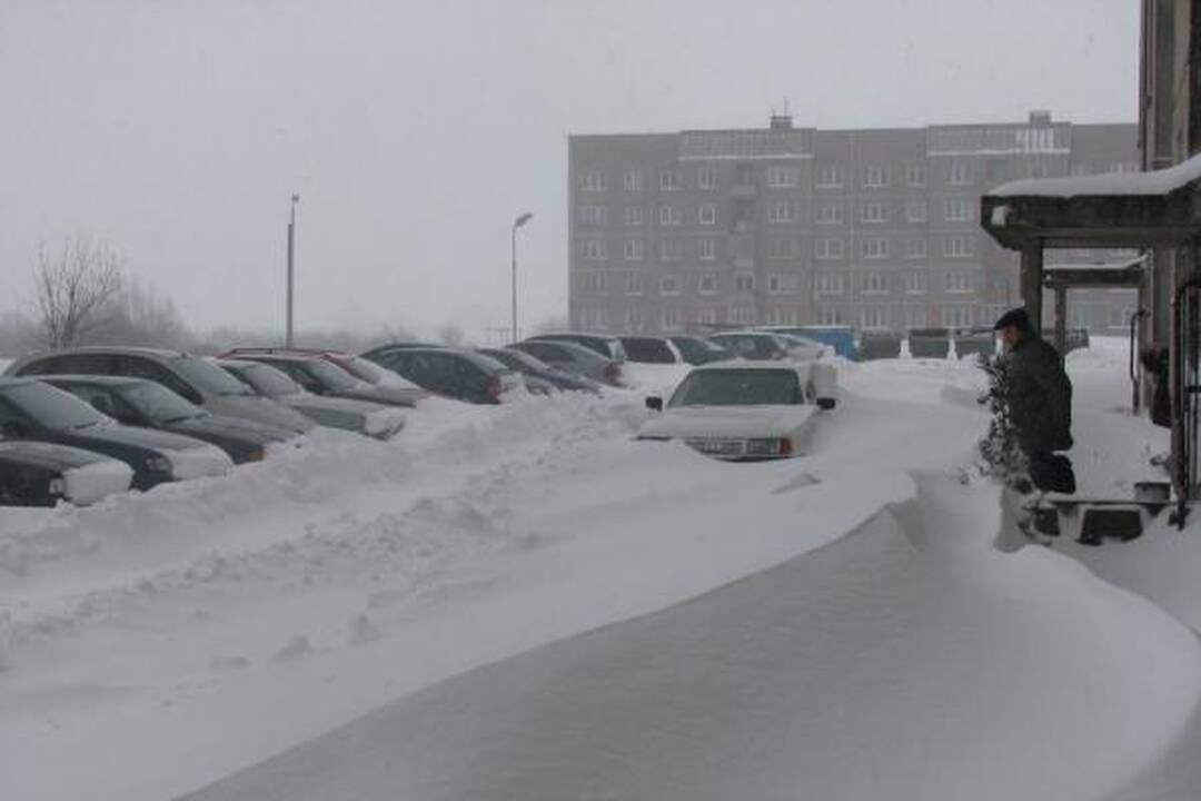 Perspėjama dėl artėjančios pūgos ir šlapdribos