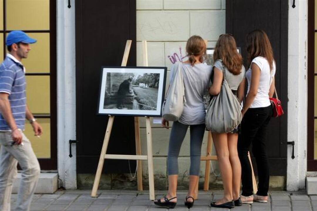 Senamiesčio šventėje – fotoaparatų blyksniai