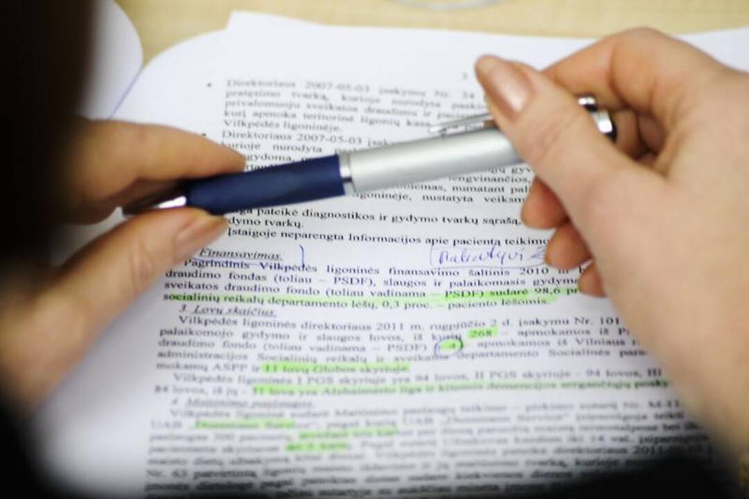 Vilkpėdės ligoninėje psichotropinis vaistas nebuvo skiriamas visiems