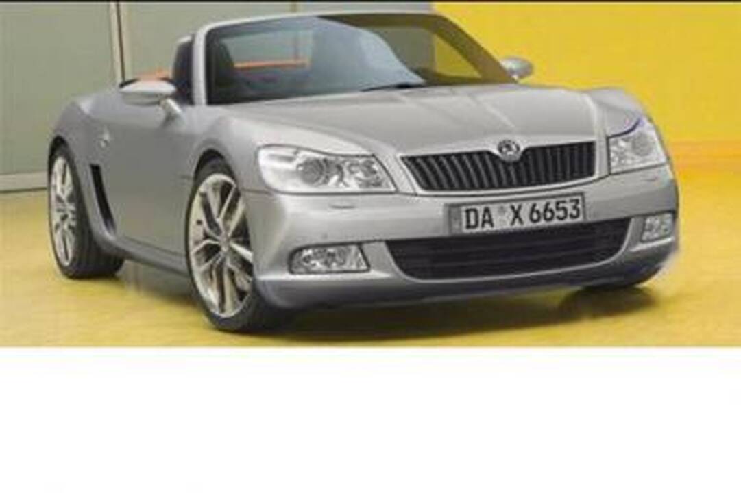 Roadsteris su „Škoda“ emblema