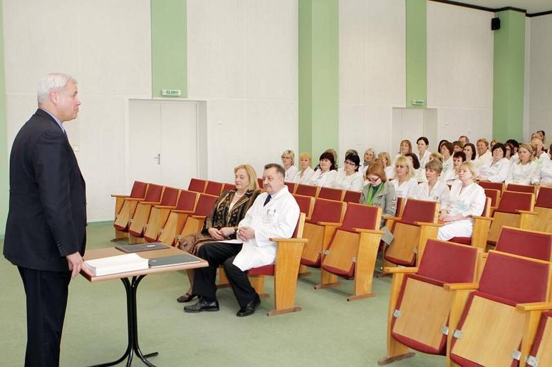 Artėjančios profesinės medikų šventės proga ligoninėje - rekordas
