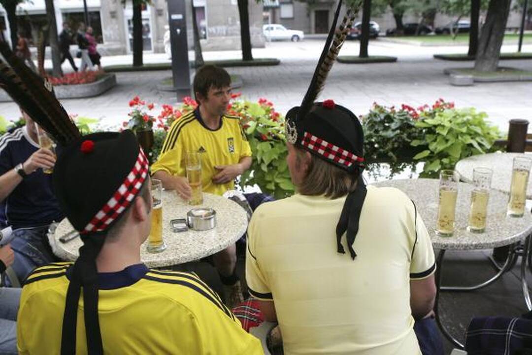 Kauną užplūdo škotų sirgaliai (papildyta)