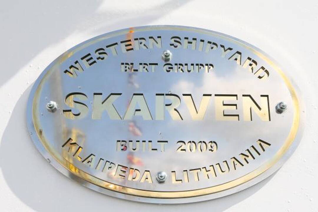 Klaipėdoje pastatytas keltas plaukios Alandų salyne