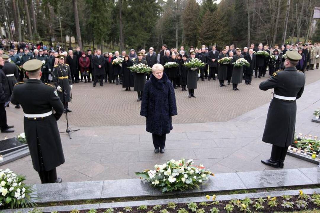 „Antis“ žiemą vijo sudegindama kiaušingalvio paminklą