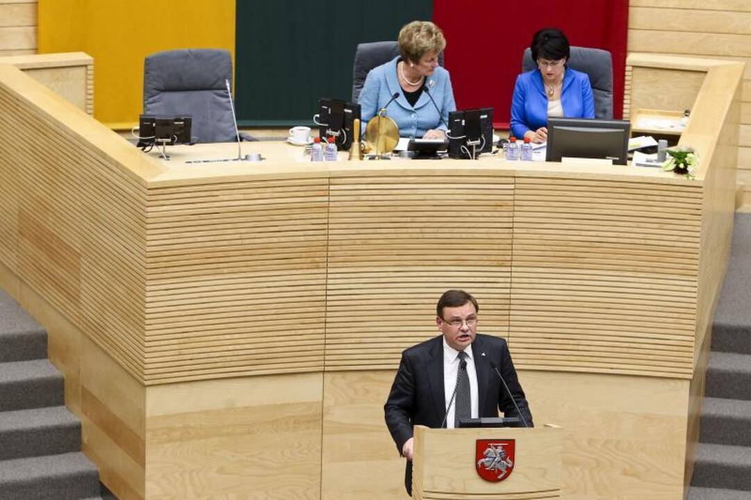 Seimo pirmininku išrinktas V. Gedvilas, paaiškėjo jo pavaduotojai