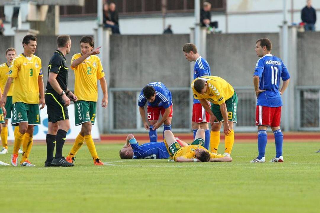 Antrąsyk veidu į purvą: Lietuva - Lichtenšteinas 0:0