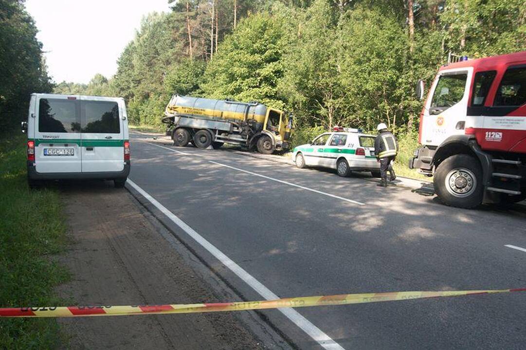 Dėl avarijos Eišiškių plente sustabdytas eismas