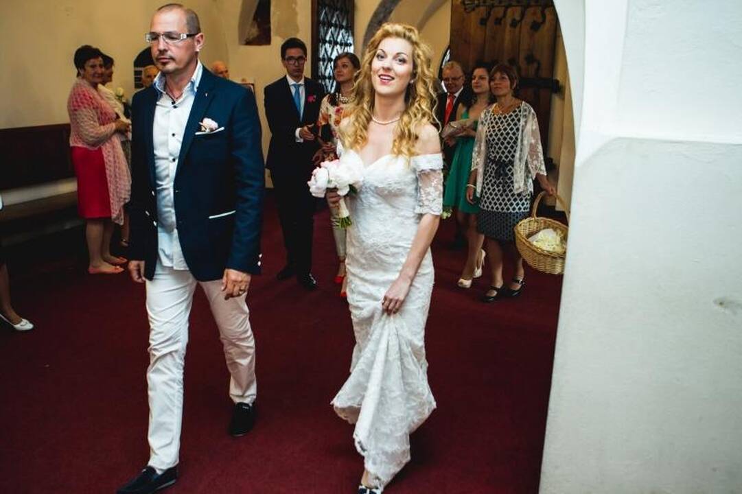 Kauno rotušėje savo išrinktąją vedė dainininkas R. Difartas