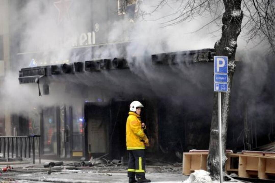 Tamperės mieste sudegė restoranas, 3 žmonės žuvo (papildyta)