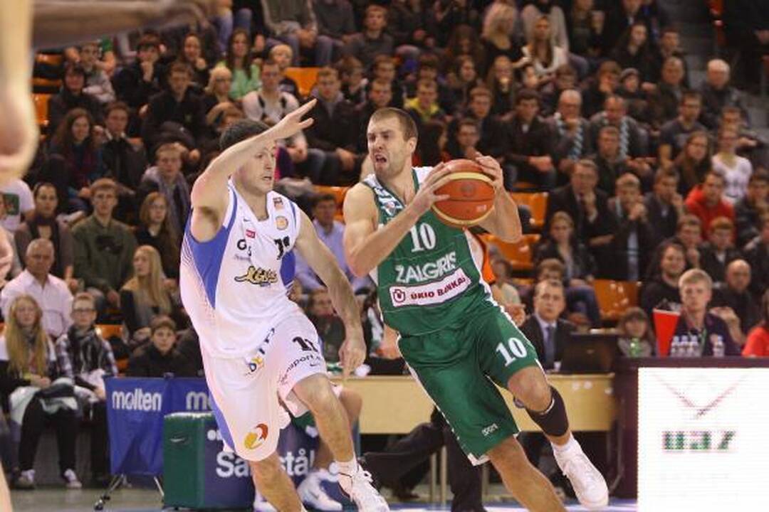 Kauno sporto halėje „Žalgiris“ sutriuškino „Kalevą“ 