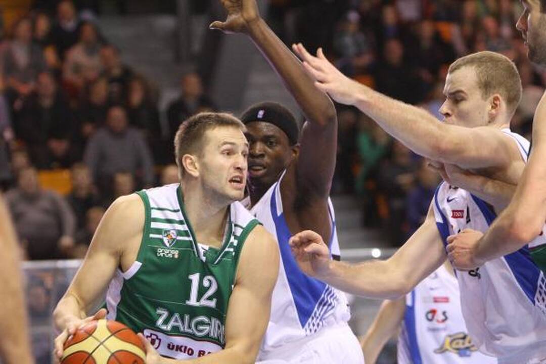 Kauno sporto halėje „Žalgiris“ sutriuškino „Kalevą“ 