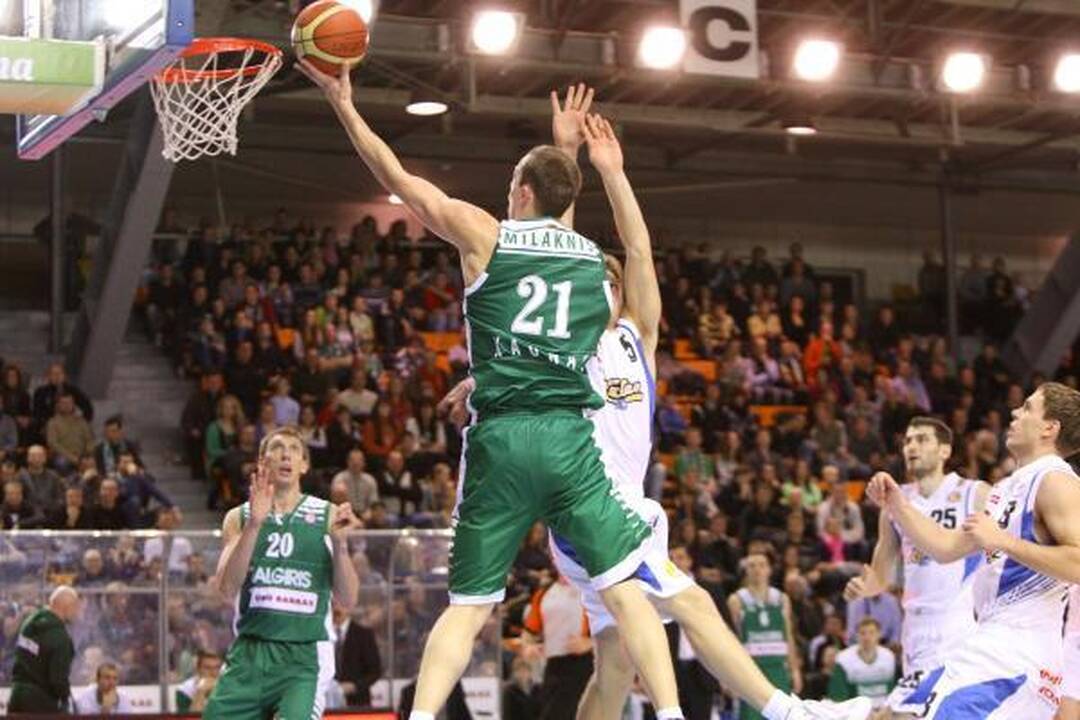Kauno sporto halėje „Žalgiris“ sutriuškino „Kalevą“ 