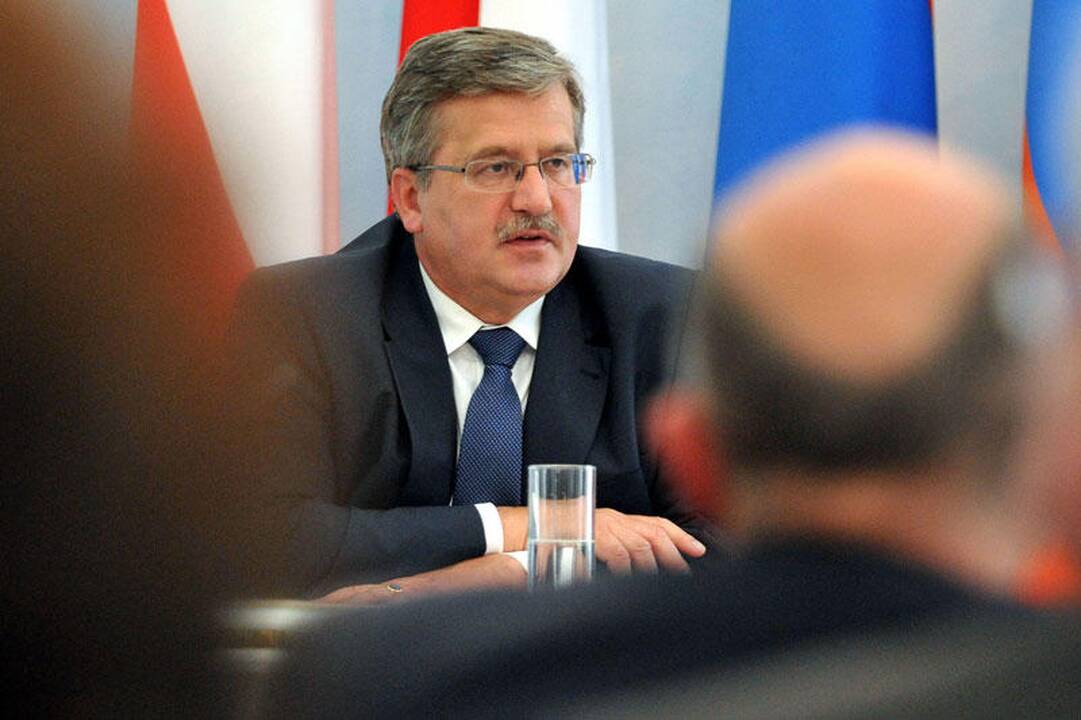 Lietuvius nuvylė Bronislawo Komorowskio vizitas